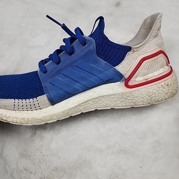 Adidas Mens Ultraboost 19 Blue White Running Athletic Shoes Size 13 US EF1340 - Picture 6 of 12